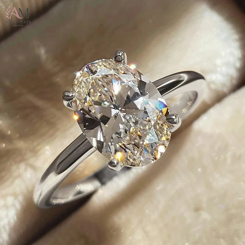 925 Sterling Silver Cubic Zirconia Engagement Wedding Women's Ring - view 7