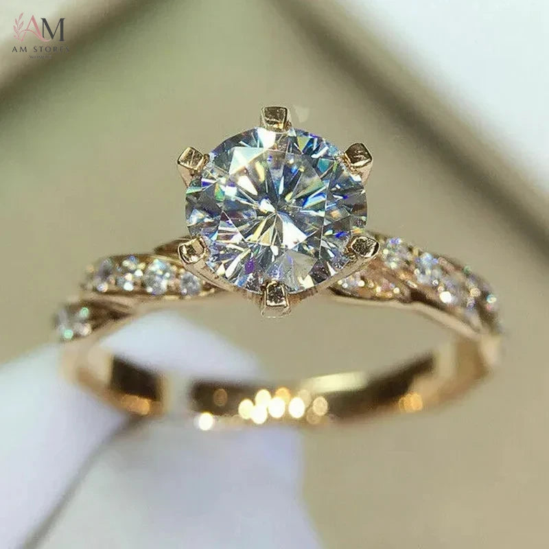 Huitan Cubic Zirconia Engagement Wedding Women's Ring - view 1