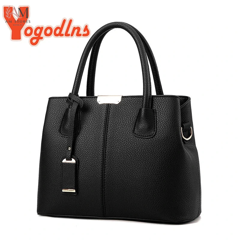 Women's Leather Shoulder Handbag - view 2