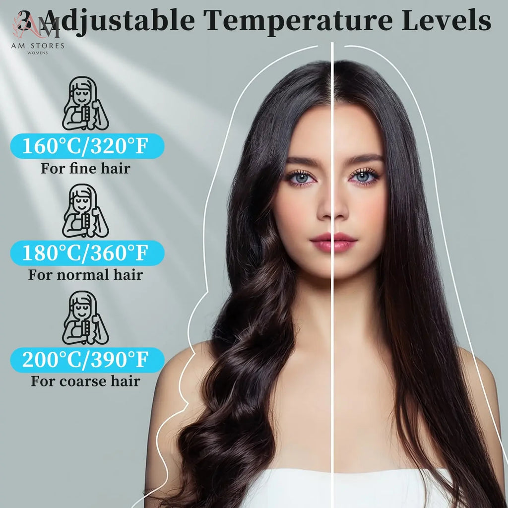 Portable Ceramic Hair Straightening Brush - view 3
