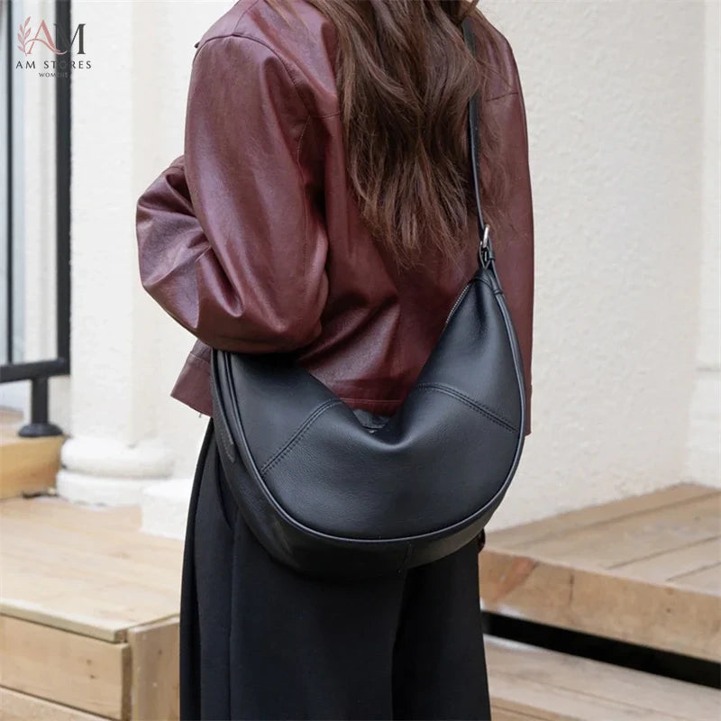 BURMINSA Women's Leather Work Crossbody Bag - view 5