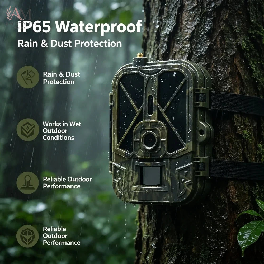 4K 120MP 4G Trail Camera with Water-Resistant & Built-In SIM - view 4