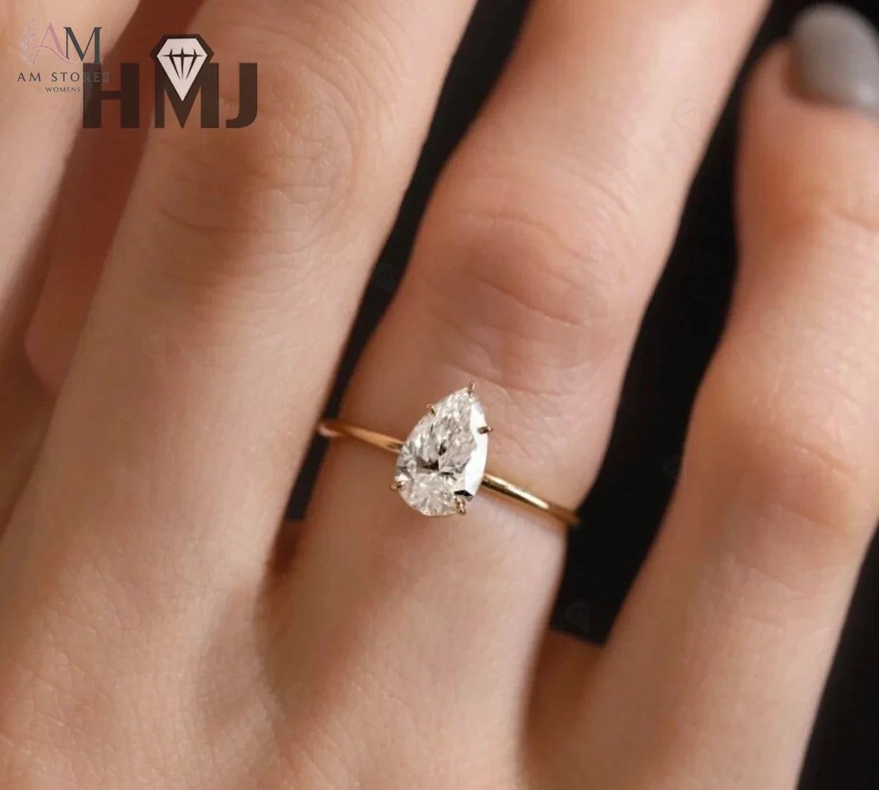 Customizable Moissanite Engagement Women's Ring - view 6