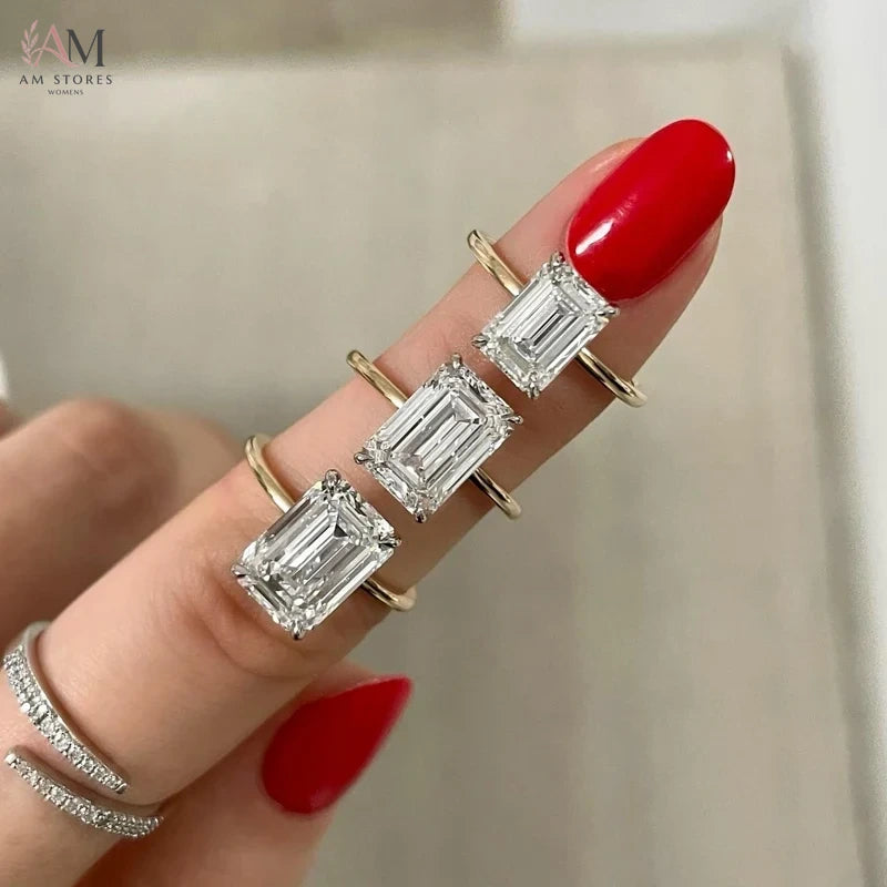 Customizable Moissanite Engagement Women's Ring - view 4