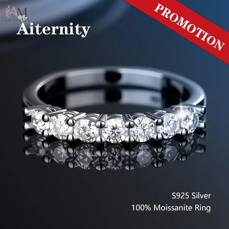 925 Sterling Silver Moissanite Wedding Women's Ring - view 1