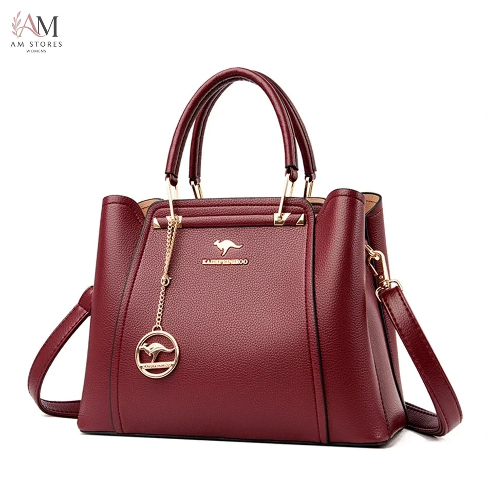 Women's Leather Large-Capacity Crossbody Bag - view 8