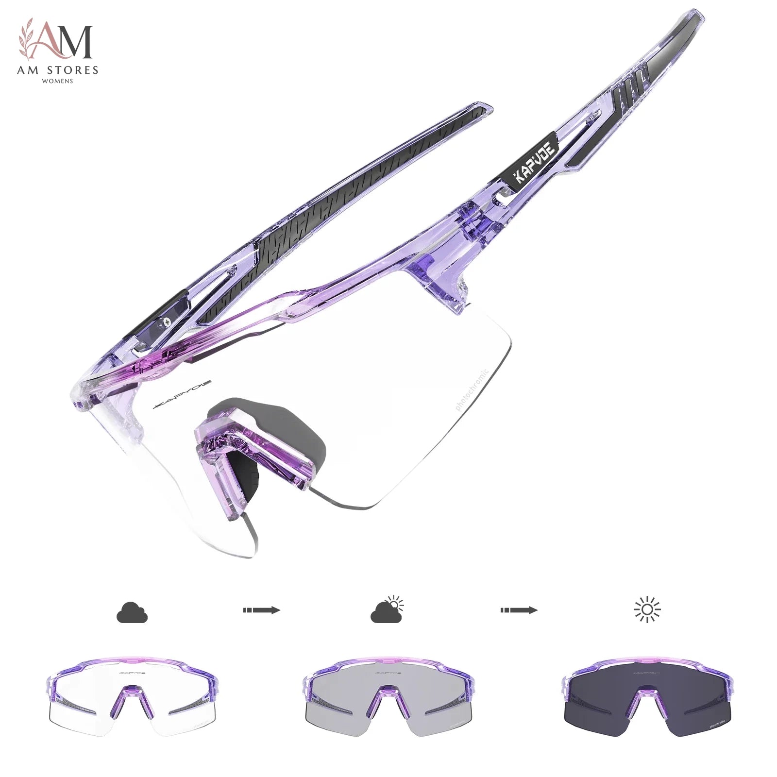 Unisex Photochromic Cycling Sunglasses UV400 - view 13