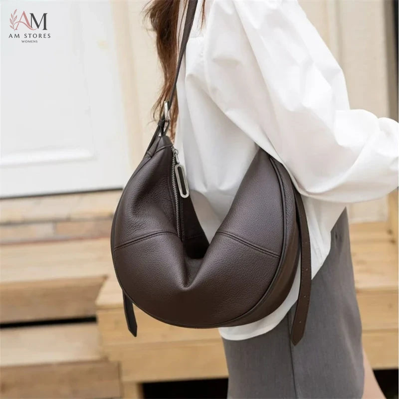 BURMINSA Women's Leather Work Crossbody Bag - view 2