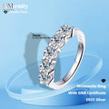 Moissanite Engagement Wedding Unisex Ring - view 1