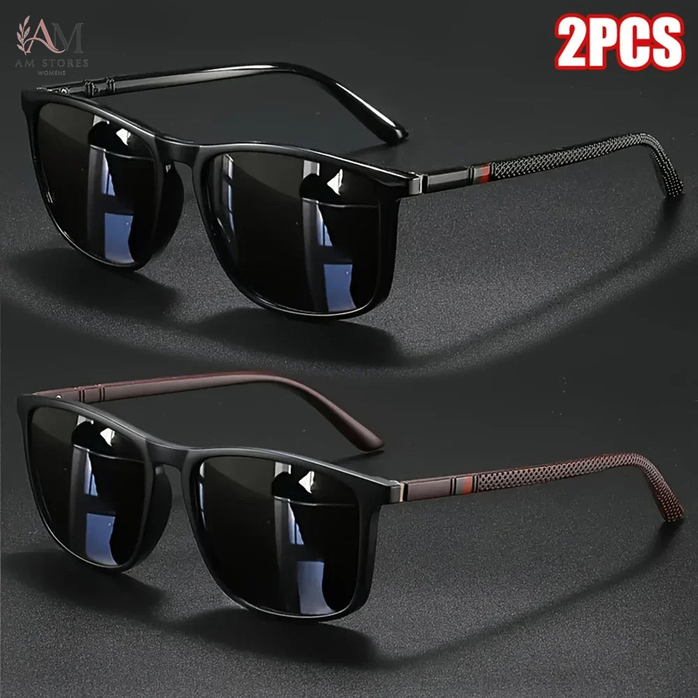 Unisex Vintage Square Polarized Cycling Sunglasses UV400 - view 5
