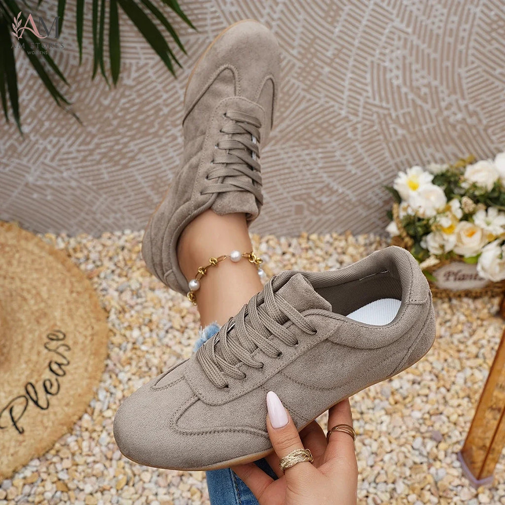Women's Leather Outdoor Casual Sneakers - view 2