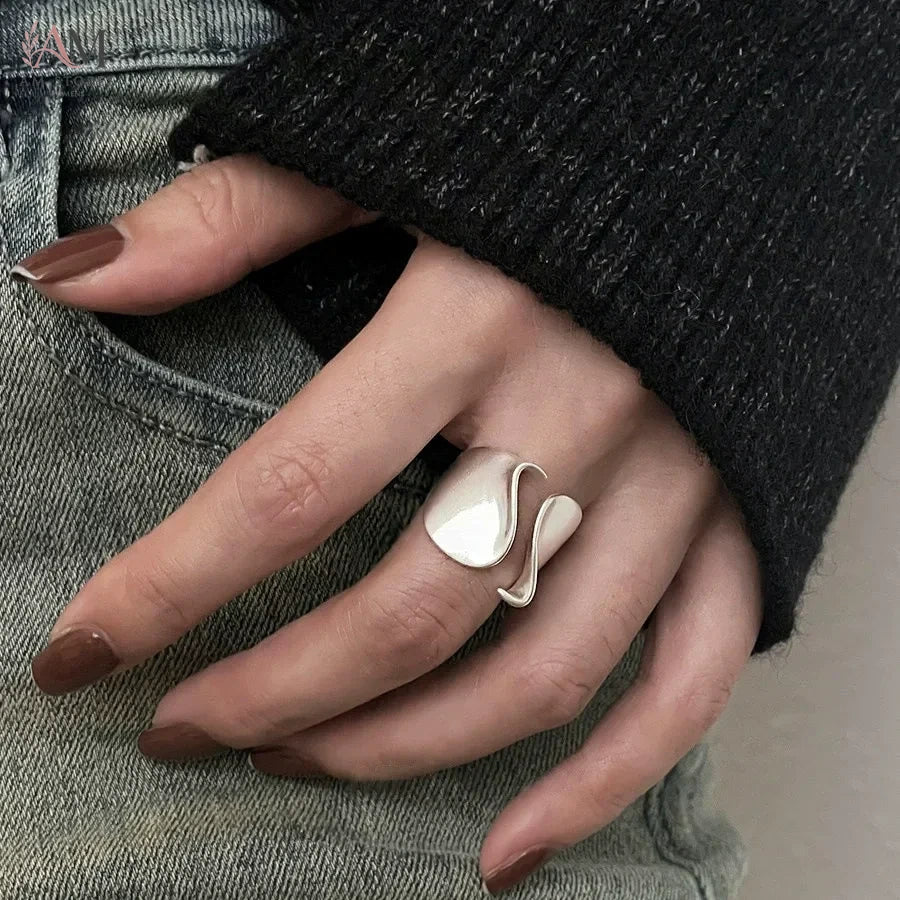925 Sterling Silver Open Couple Women's Ring - view 5
