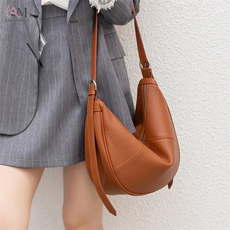 BURMINSA Women's Leather Work Crossbody Bag - view 4