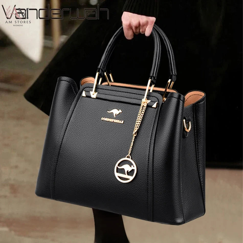 Women's Leather Large-Capacity Crossbody Bag - view 1