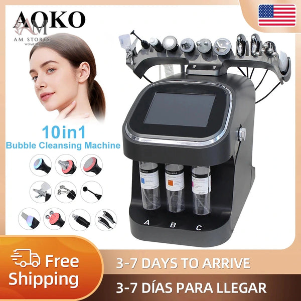 AM Stores professional 10-in-1 hydro facial system