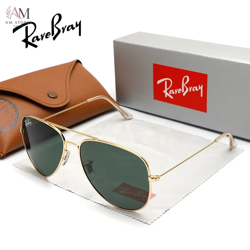 RareBray Unisex Vintage Aviator Polarized Anti-Glare Eyeglasses UV400 - view 1