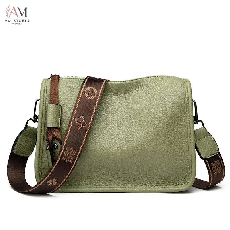 Women's Leather Crossbody Bag - view 7
