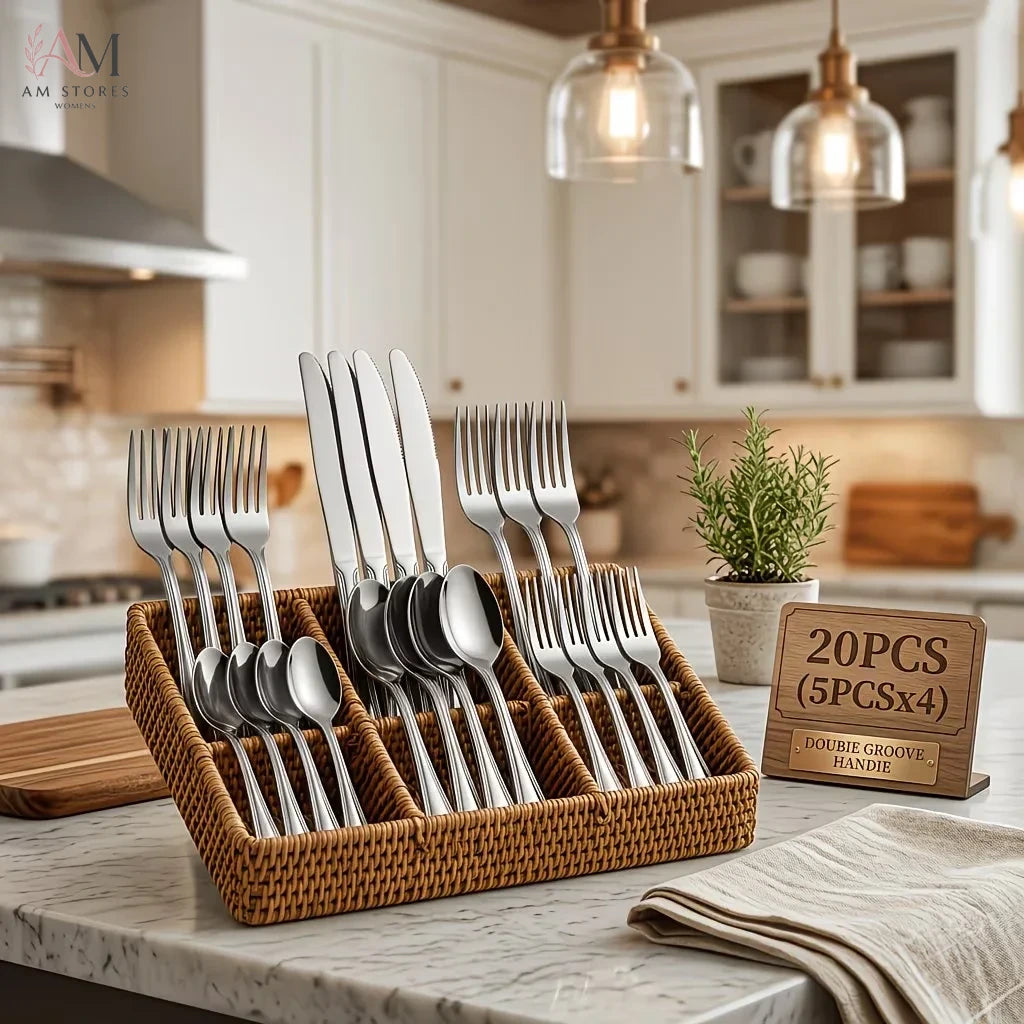 20-Piece Stainless Steel Flatware Set - view 5
