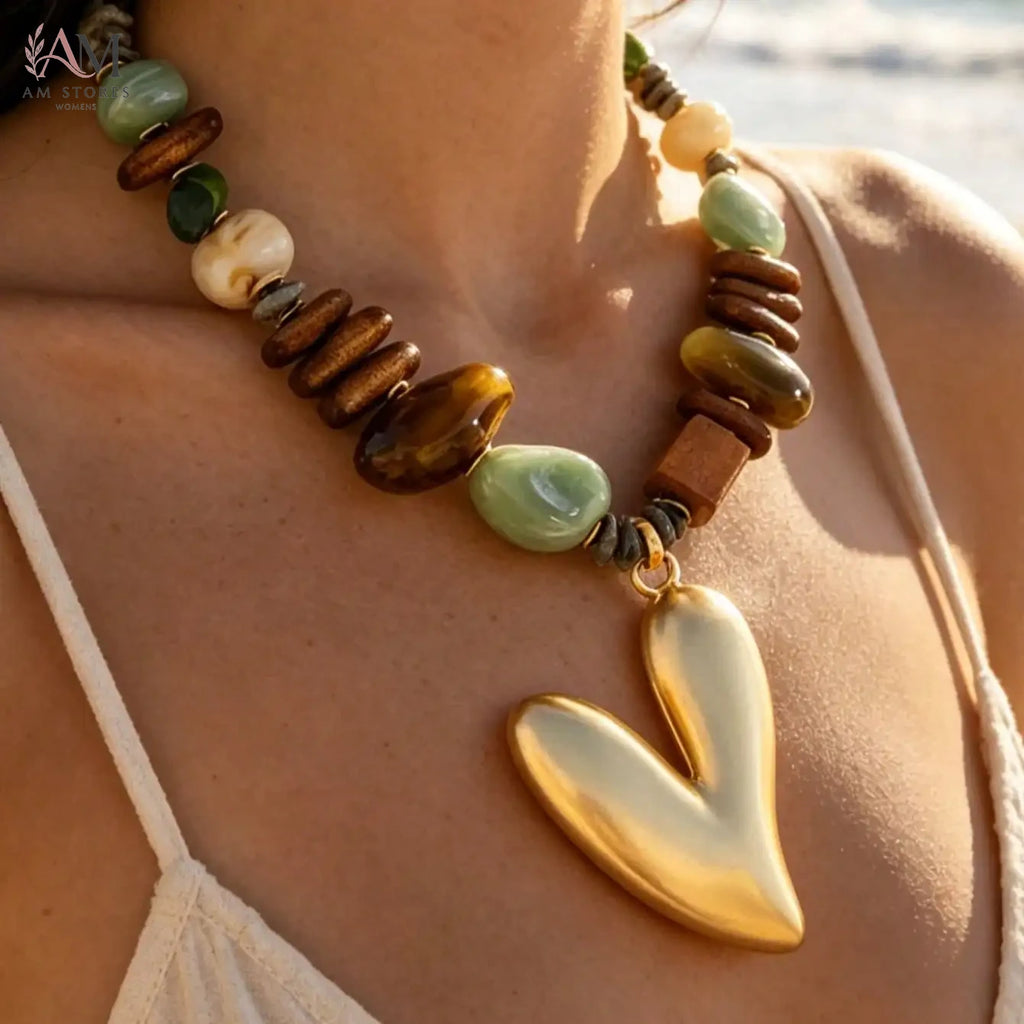 Bohemian Heart Pendant Women's Necklace - view 4