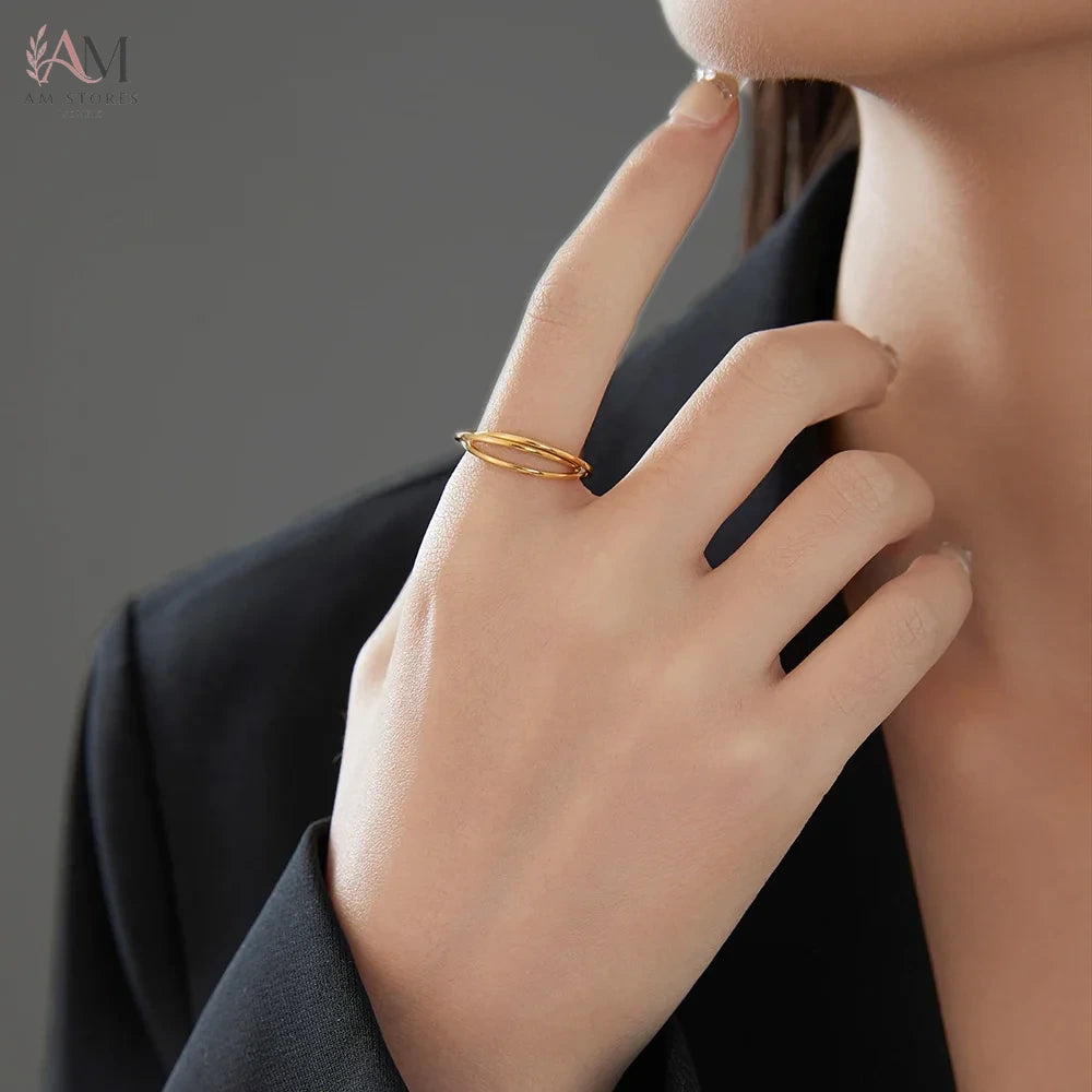 Customize Stainless Steel Engagement Wedding Women's Ring - view 6