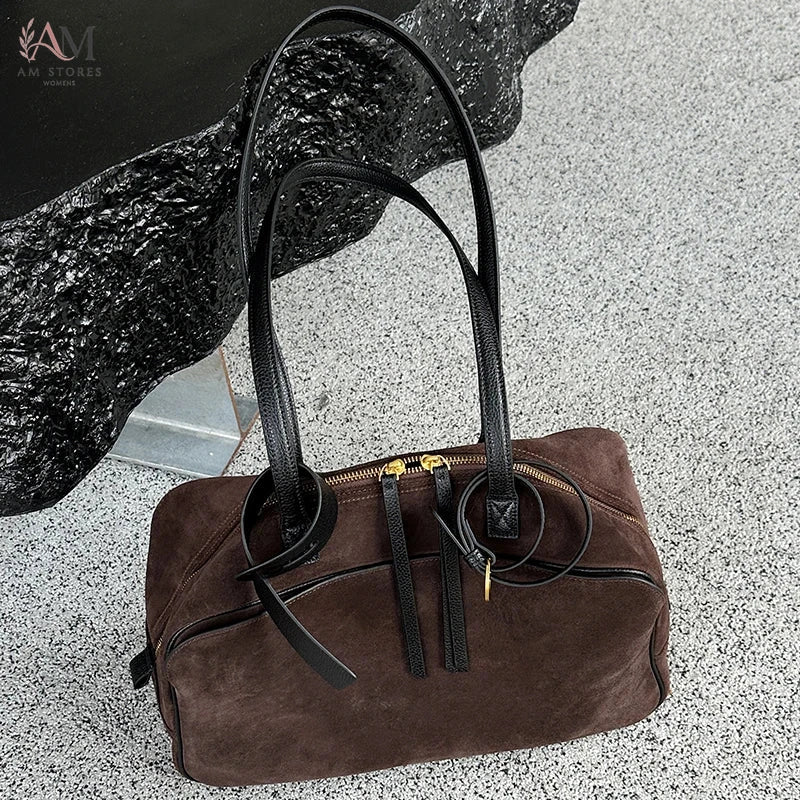 Women's Leather Large-Capacity Tote Bag - view 7