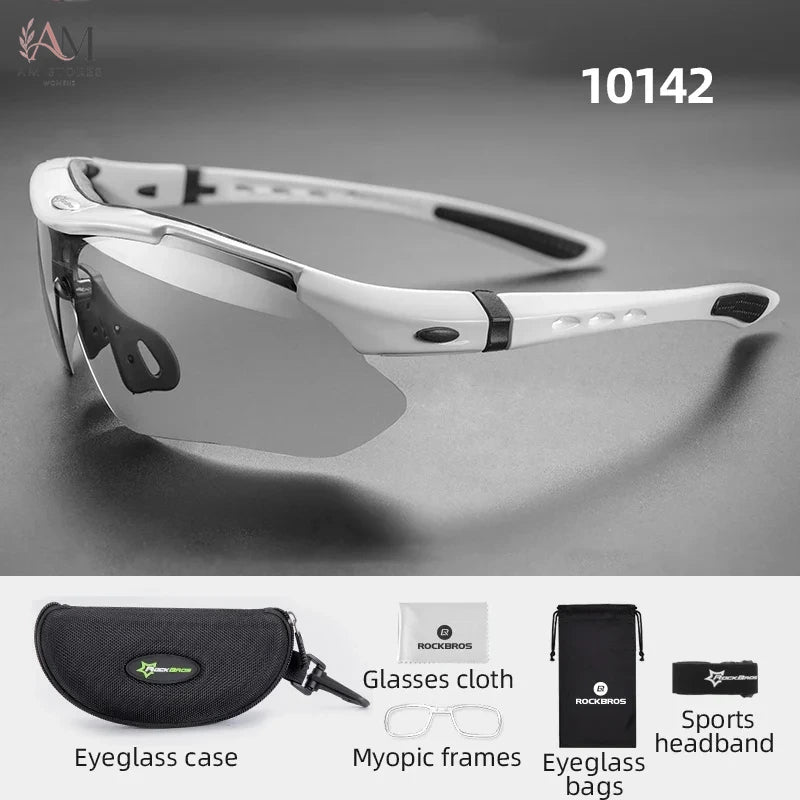 ROCKBROS Unisex Photochromic Cycling Sunglasses UV400 - view 7