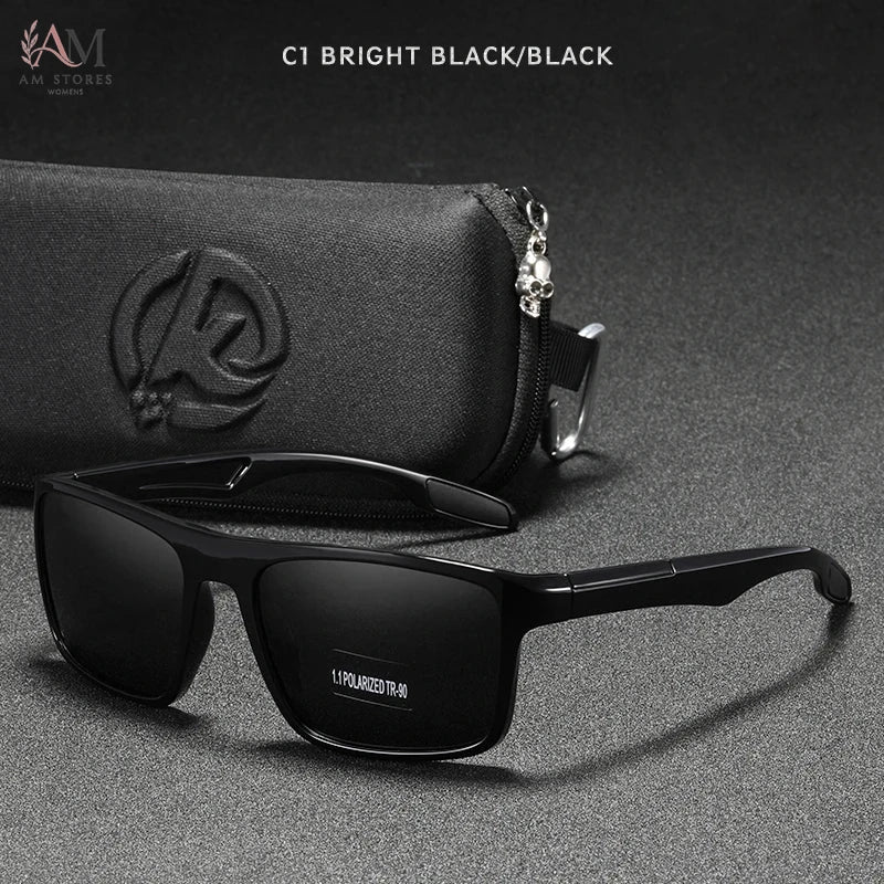 KDEAM Unisex Rectangle Polarized Sports Sunglasses - view 10