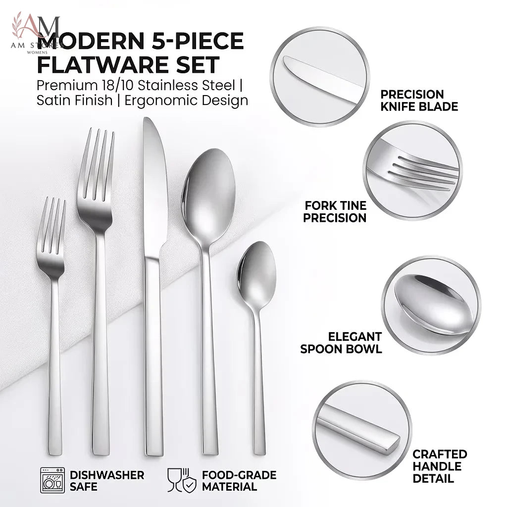 20-Piece Stainless Steel Flatware Set - view 2