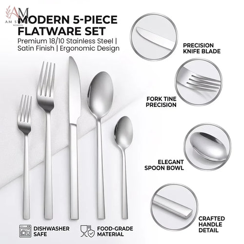 20-Piece Stainless Steel Flatware Set - view 2