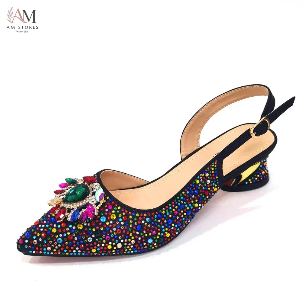 Women's Comfort Rhinestone High-Heel Pumps - view 7