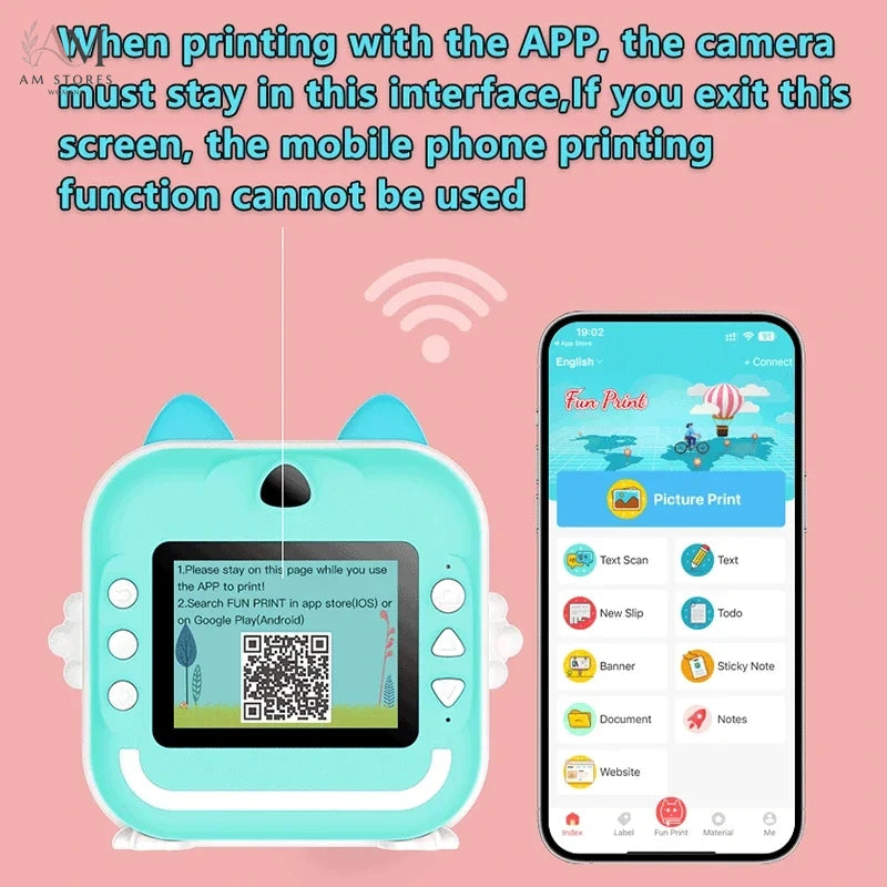Kids' 1080P Instant-Print Camera - view 4