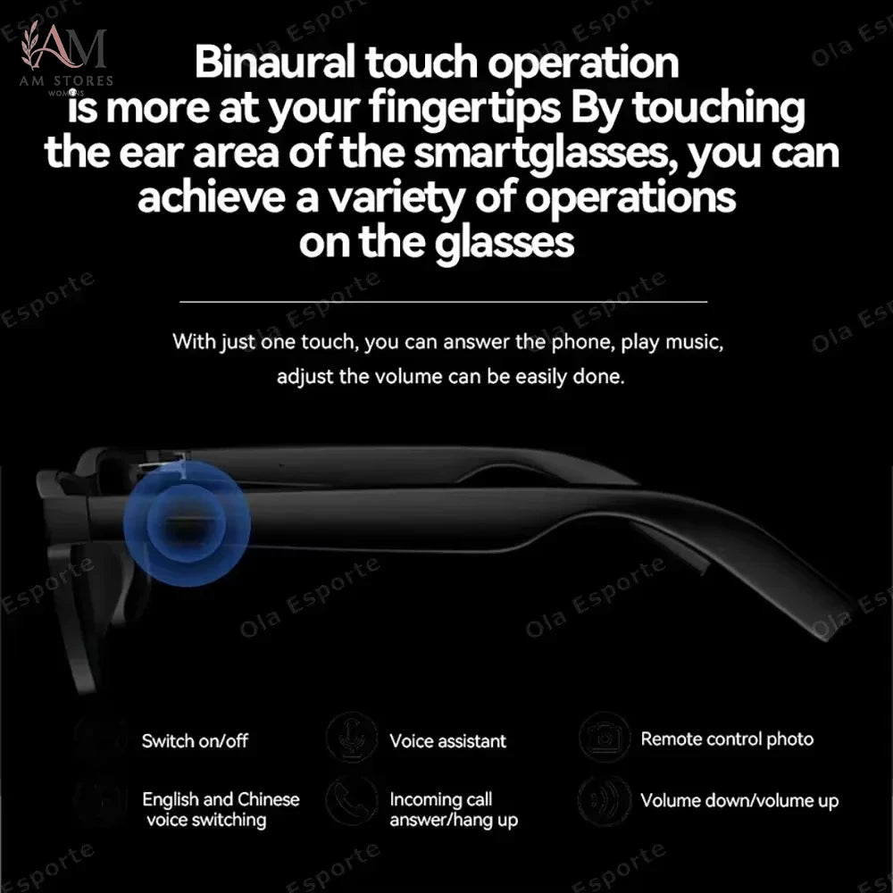 Lenovo 8K Wireless Bluetooth Smart Glasses with Touch Controls & Translation - view 5