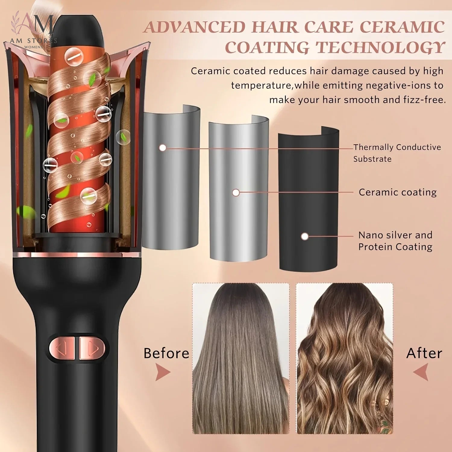 Ceramic Automatic Hair Curler - view 3