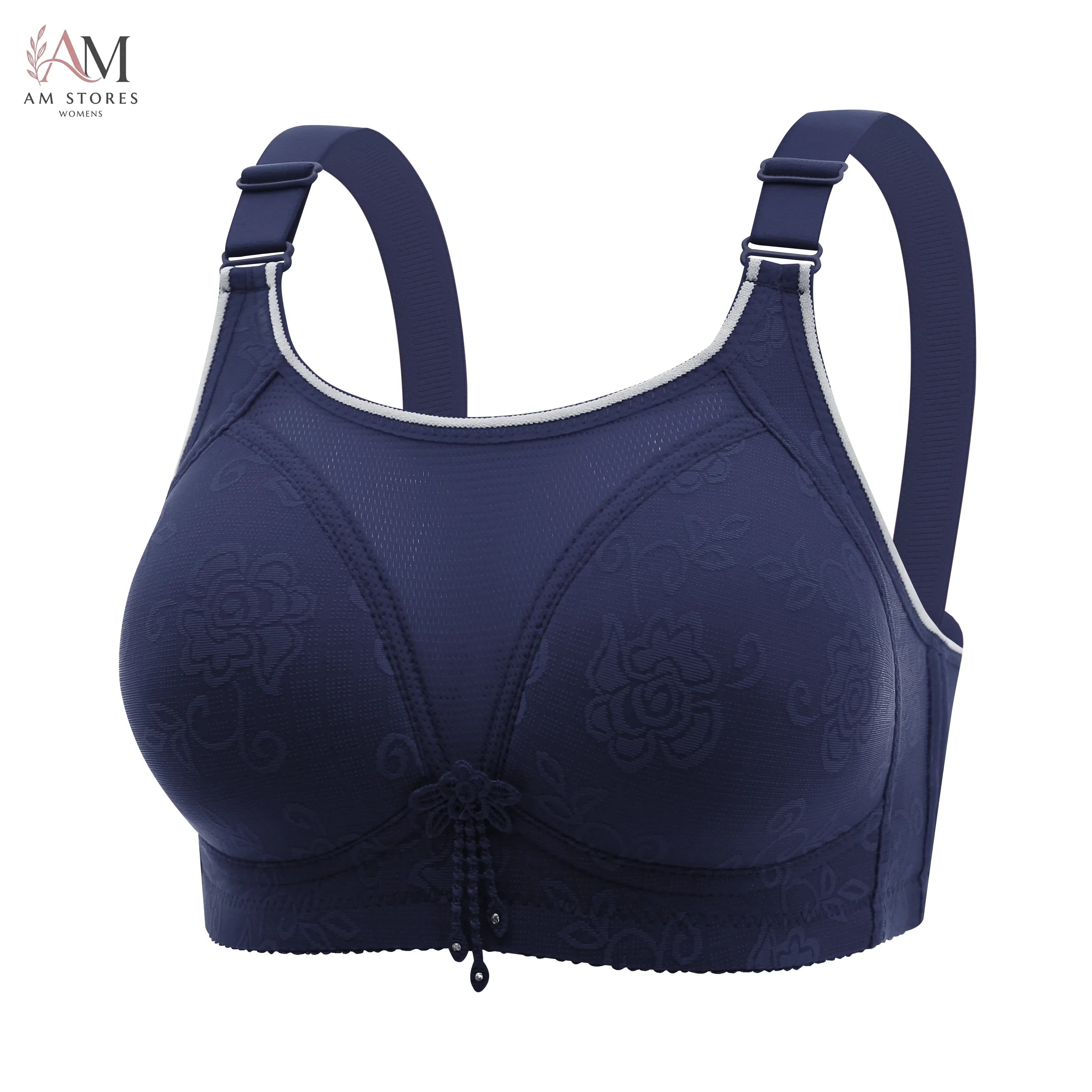 Women's Plus-Size Wireless Breathable Lace Seamless Bra - view 8