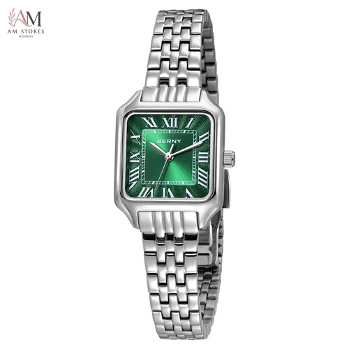BERNY Square Ladies Watch Quartz Fashion Exquisite Roman Numeral Small Women's Watch Waterproof New Jewelry Bracelet Women Watch