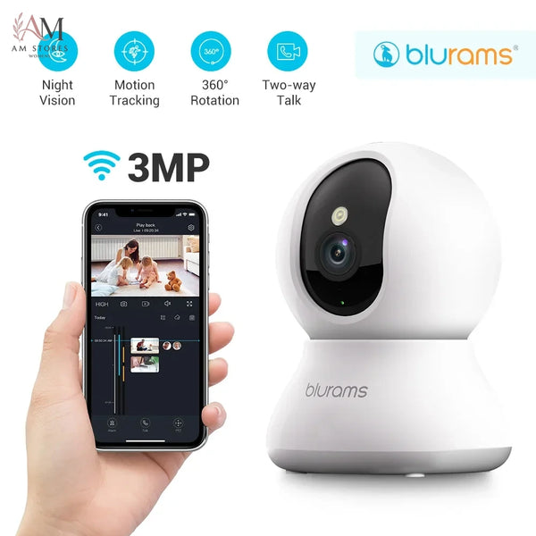 2K 360° Indoor Pet Camera with Two-Way Audio - Image 1