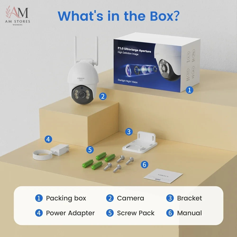 XIAOVV 4G Camera with Water-Resistant & Remote Access - view 6