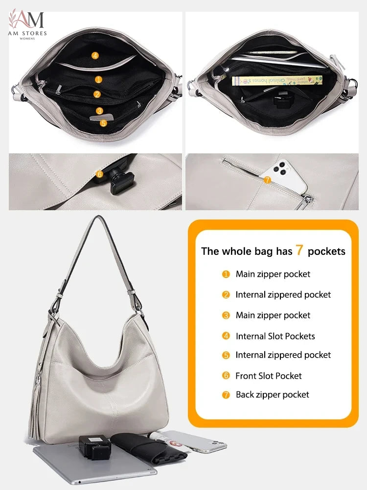 Zency Women's Leather Crossbody Bag - view 6