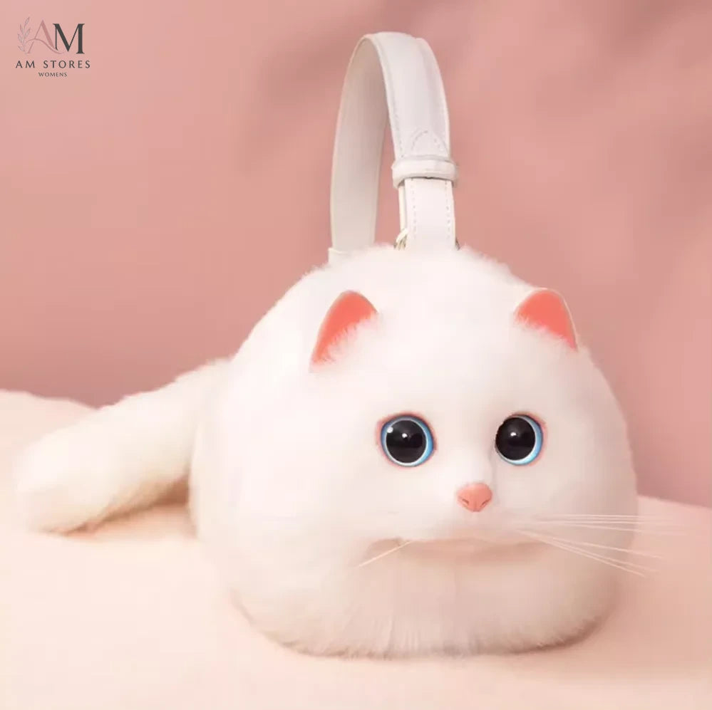 Plush Cat Shoulder Messenger Bag - view 1