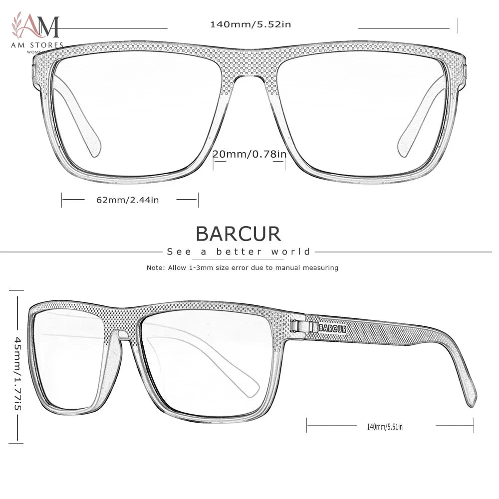 BARCUR Unisex Polarized Sports TR90 Sunglasses - view 4