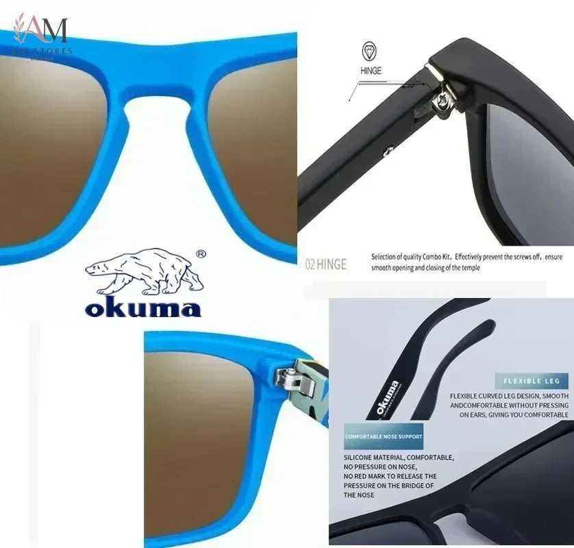 Okuma Unisex Polarized Driving Sunglasses UV400 - view 5
