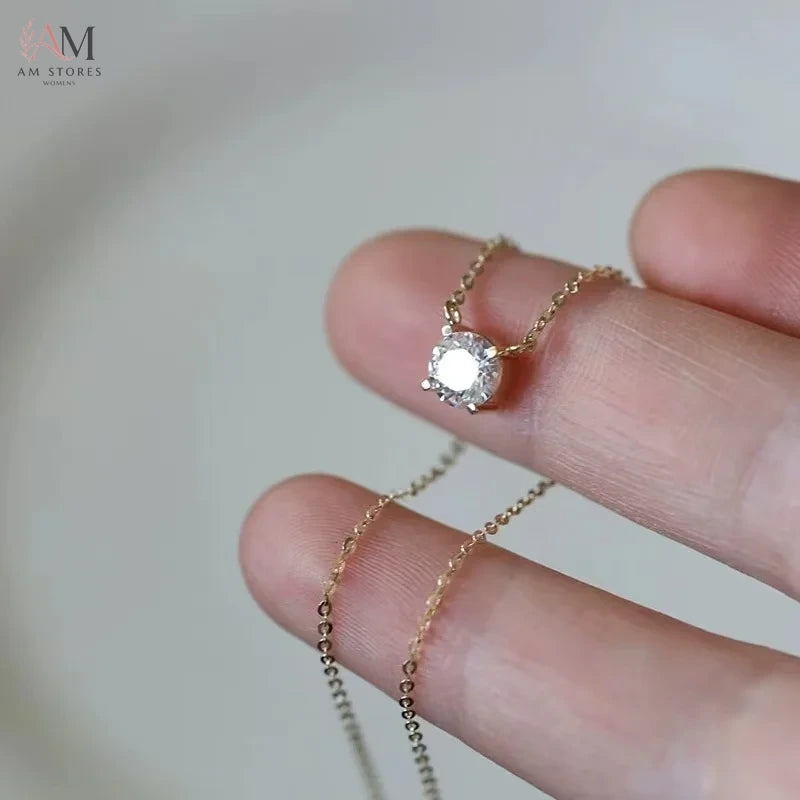 Jkeli Cubic Zirconia Pendant Women's Necklace - view 2