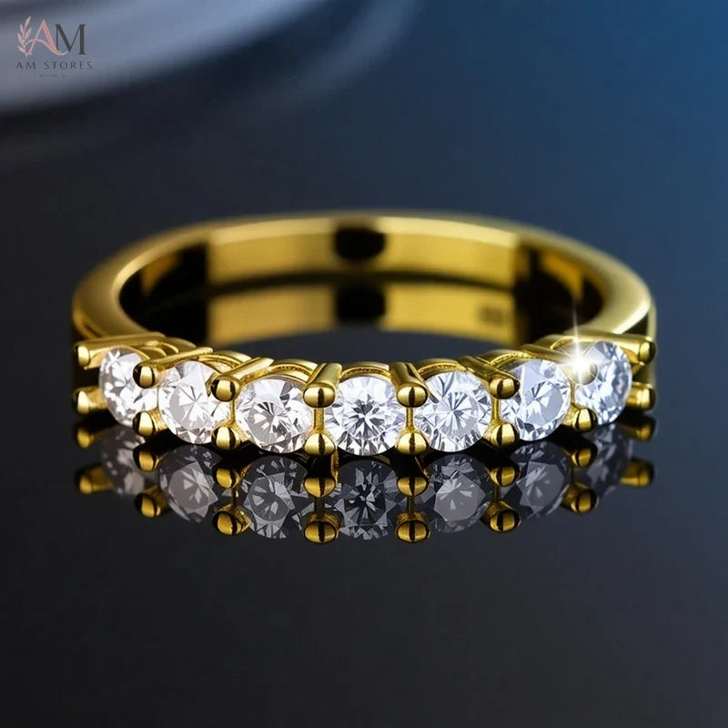 925 Sterling Silver Moissanite Wedding Women's Ring - view 4