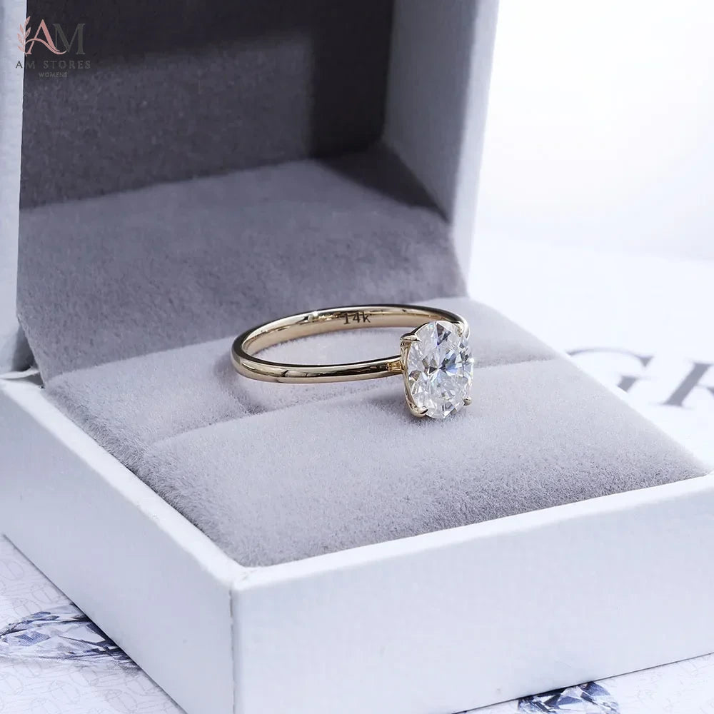 ESKEEM Moissanite Engagement Wedding Women's Ring - view 2