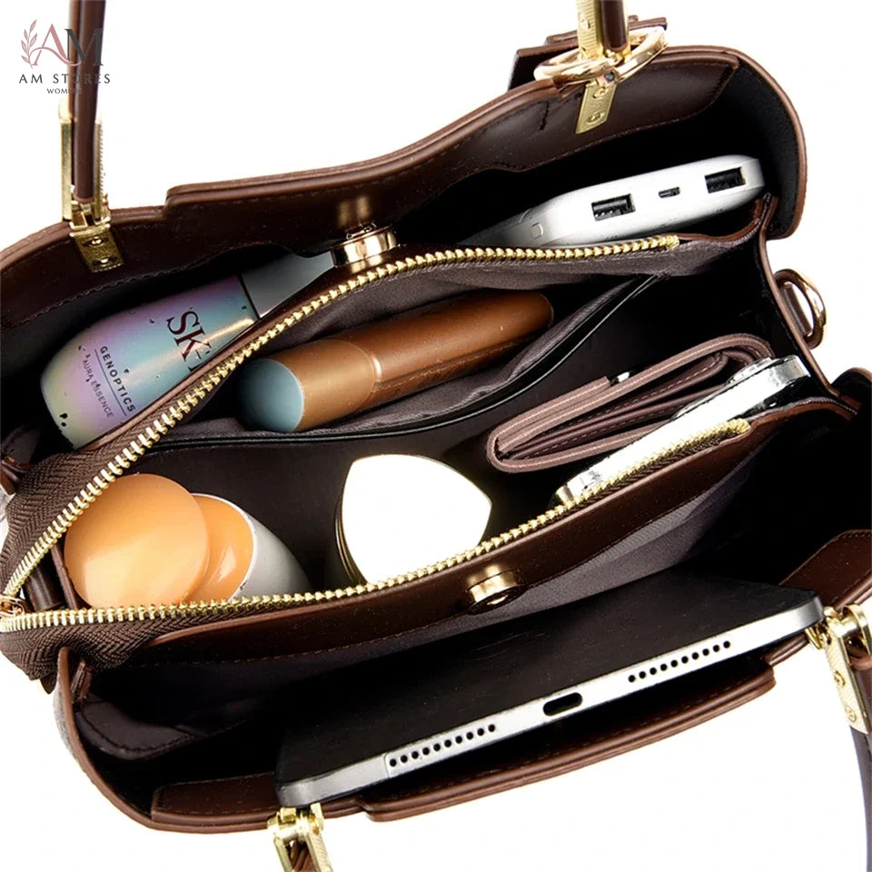 Women's Leather Large-Capacity Crossbody Bag - view 6