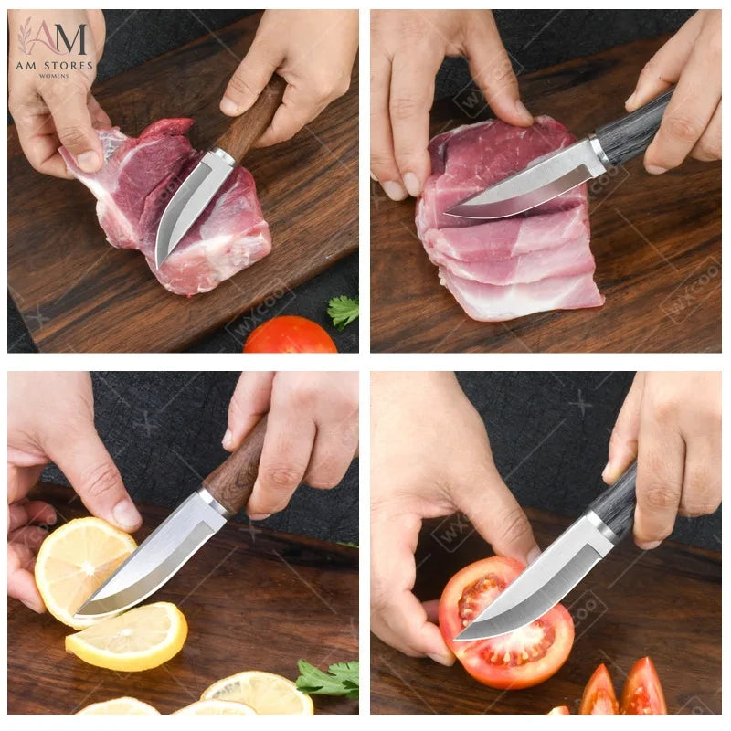 WXCOO Stainless Steel Butcher Knife with Protective Sheath - view 4