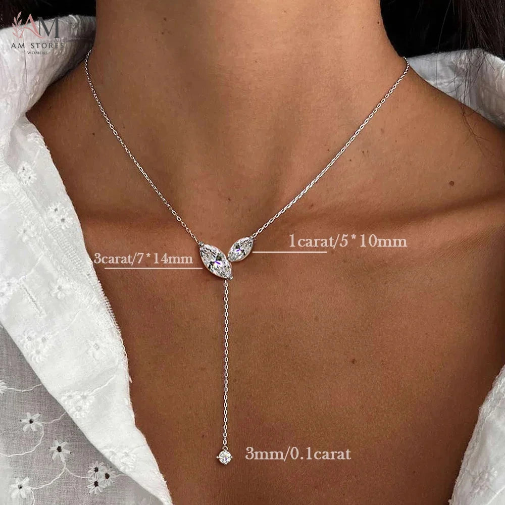 Moissanite Pendant Women's Necklace - view 4