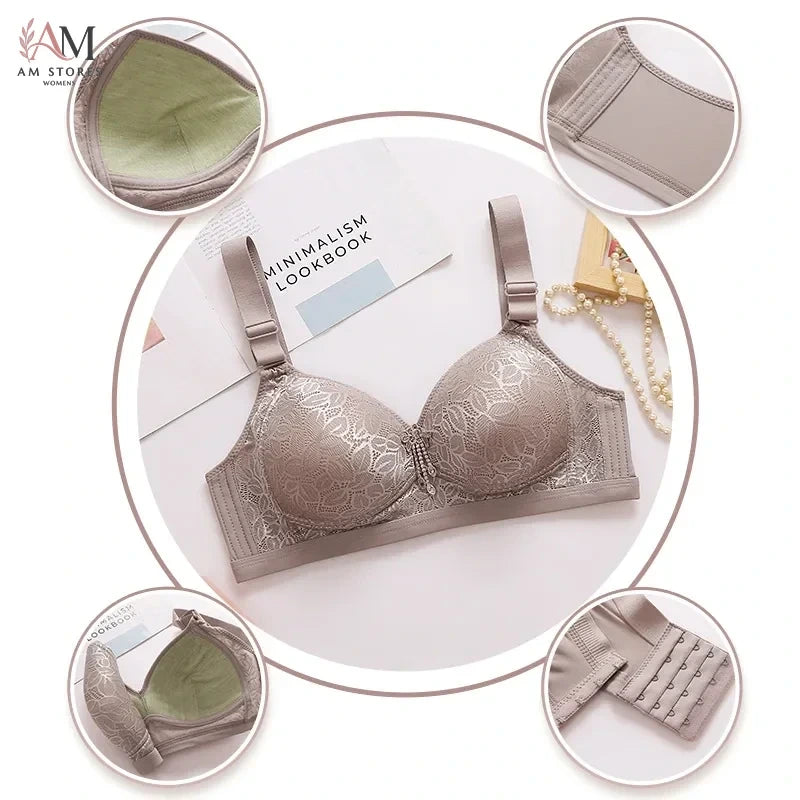 Wireless Breathable Minimizer Bra with Adjustable Straps - Image 4