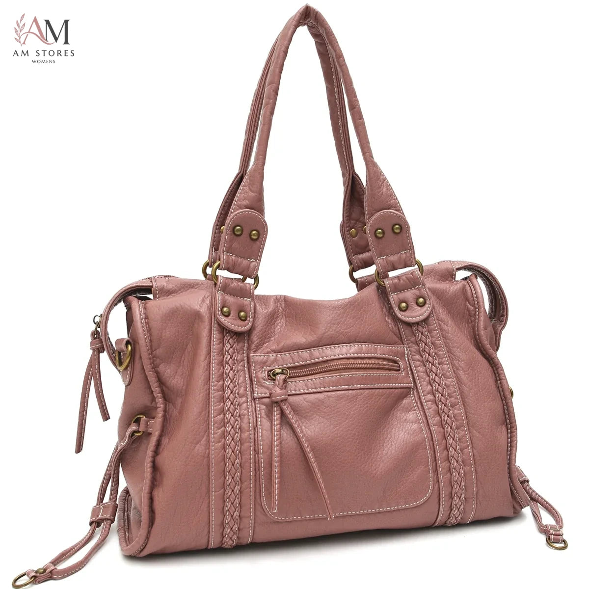 Unisex PU Leather Large-Capacity Crossbody Bag - view 18