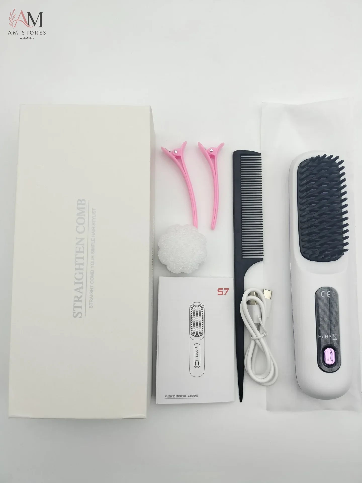 Portable Ceramic Hair Straightening Brush - view 10